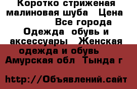 Коротко стриженая малиновая шуба › Цена ­ 10 000 - Все города Одежда, обувь и аксессуары » Женская одежда и обувь   . Амурская обл.,Тында г.